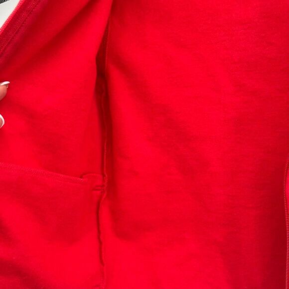Puma Boys Red Full Zip Hoodie Jacket Size 6 – Soft Fleece Sporty Style - Picture 3 of 14